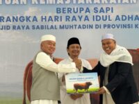 Gubernur Kalsel Serahkan Sapi Bantuan Kemasyarakatan dari  Presiden RI ke Masjid Raya Sabilal Muhtadin