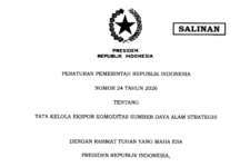 SDA Strategis dalam PP 24 Tahun 2026