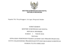 Inilah Edaran Menkomdigi tentang Aturan Sisa Kuota Internet bagi Operator Seluler