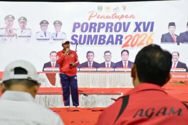 Penutupan Pekan Olahraga Provinsi Sumatera Barat ke-XVI, di Stadion Utama Sumatera Barat, Pesan Vasko Jaga Kekompakan dan Sportivitas